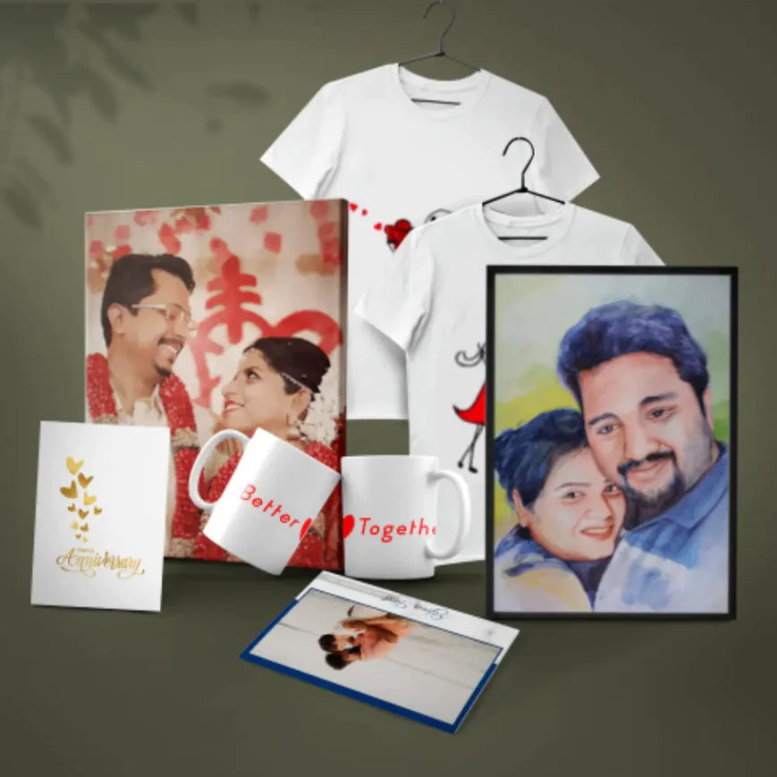 Lovable anniversary gift combo at Dudus Online