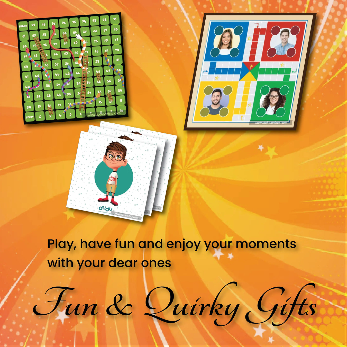 Shop fun and quirky gifts from Dudus Online