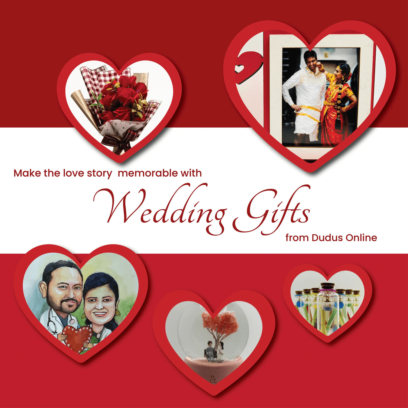 Shop wedding gifts from Dudus Online