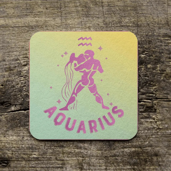 Set of 4 Aquarius coasters - Dudus Online
