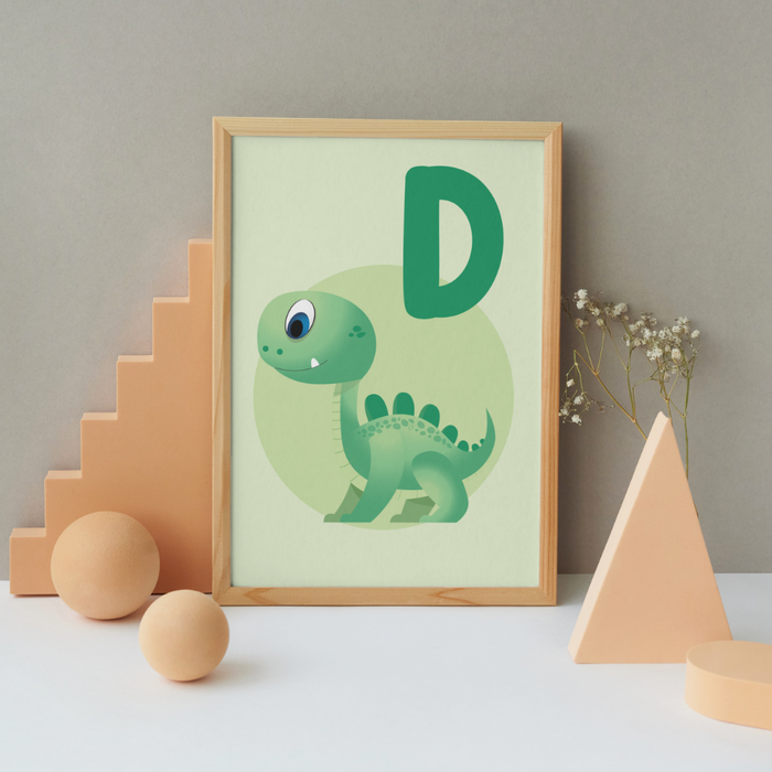 D for Dinosaur poster - Dudus Online