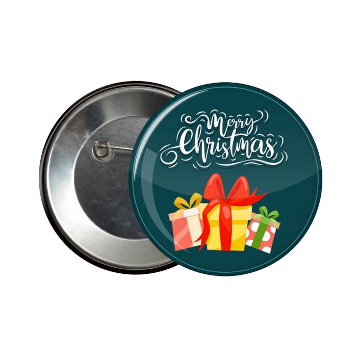 Christmas gifts button badge
