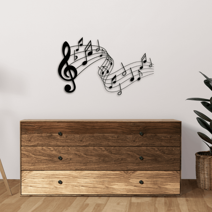 Music note wall art