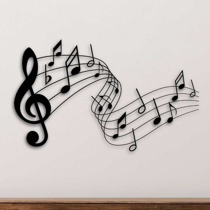 Music note wall art