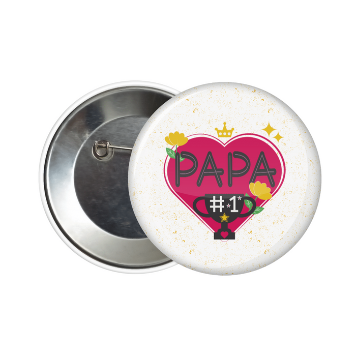 Papa #1 button badge - Dudus Online