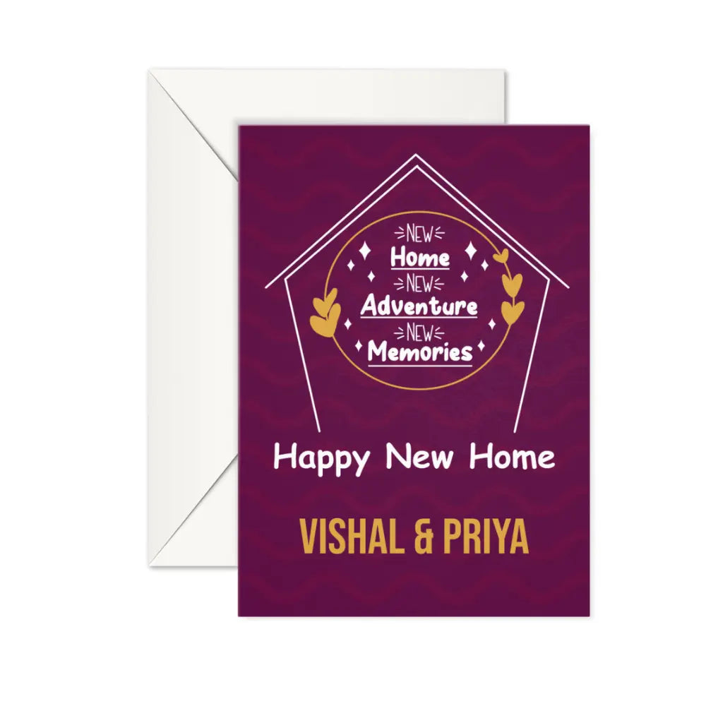 New home greeting cards