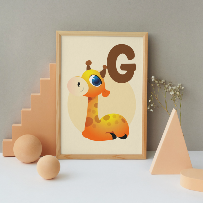 G for Giraffe poster - Dudus Online