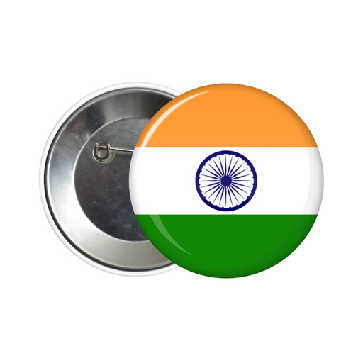 Indian flag button badge - Dudus Online
