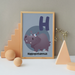H for Hippopotamus poster - Dudus Online