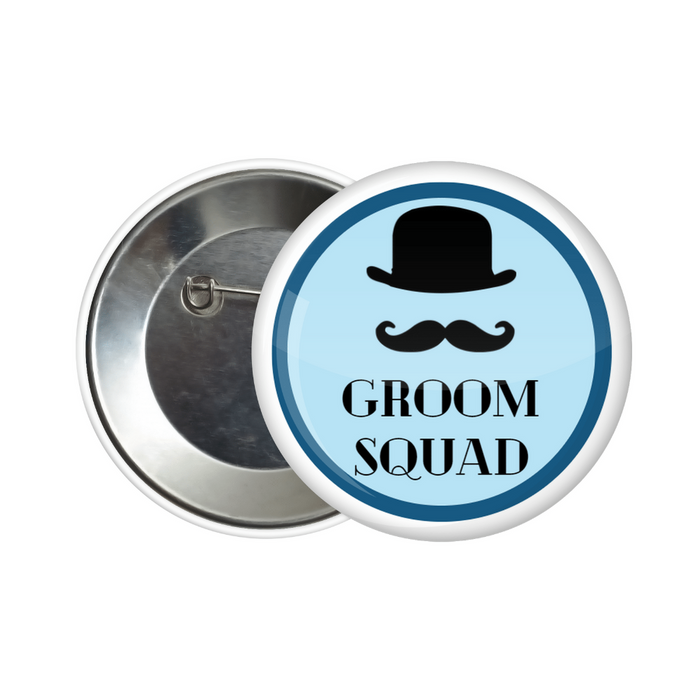Groom squad button badge - Dudus Online