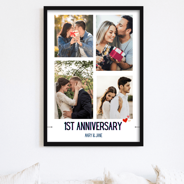1st anniversary collage photo frame