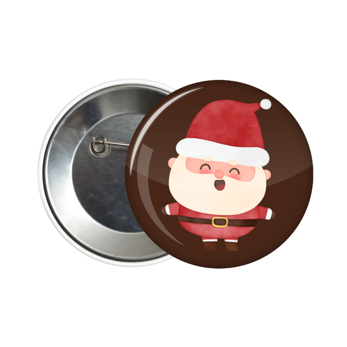 The Santa button badge