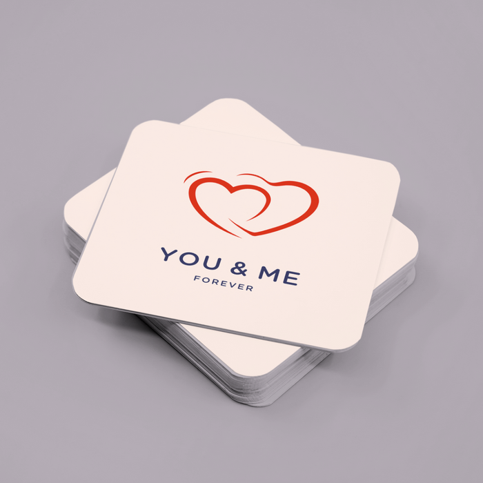 You and me - Set of 4 coasters