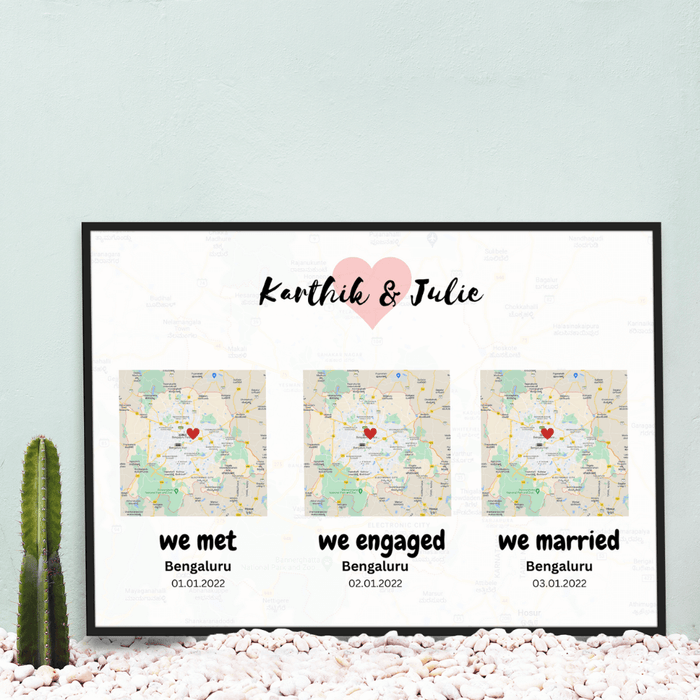 Met Engaged Married Map