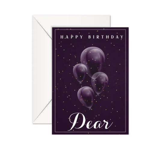 Deep colored birthday greeting card - Dudus Online