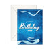 Blue matte birthday card - Dudus Online