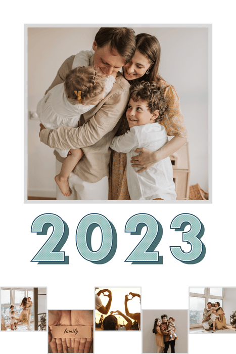 2023 family collage wall calendar