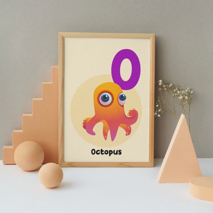O for Octopus poster - Dudus Online