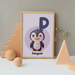 P for Penguin poster - Dudus Online