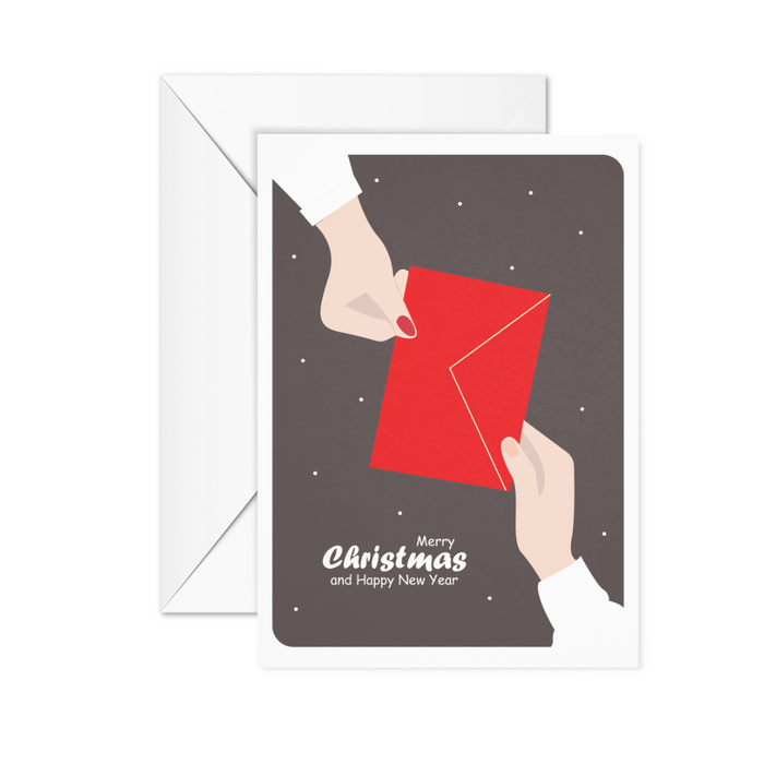 Exchange wishes greeting card