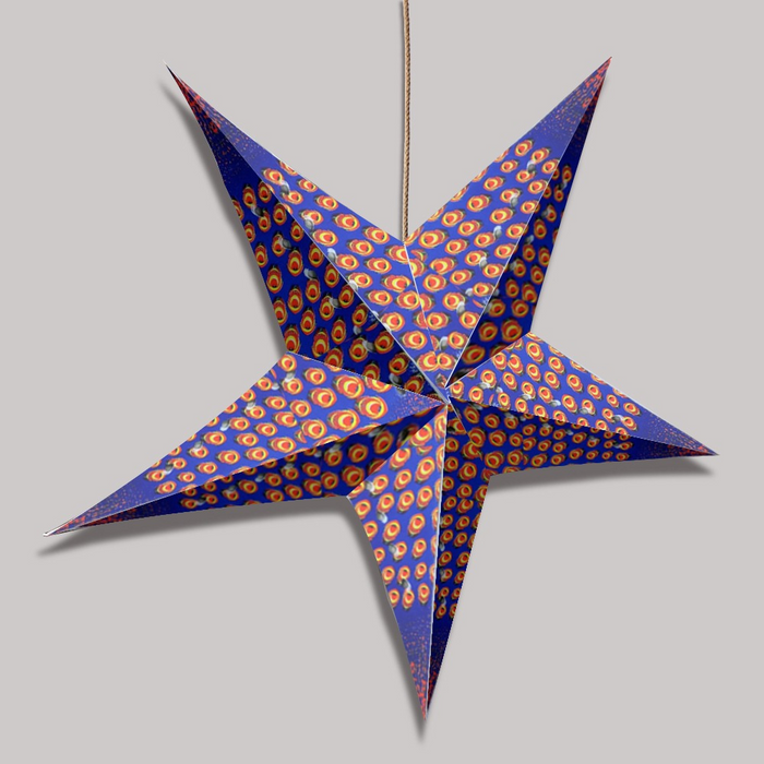 Colorful 5 Pointed Christmas Paper Star Lantern