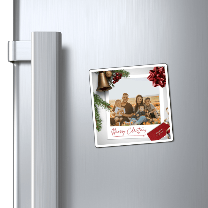 Christmas and family magnet