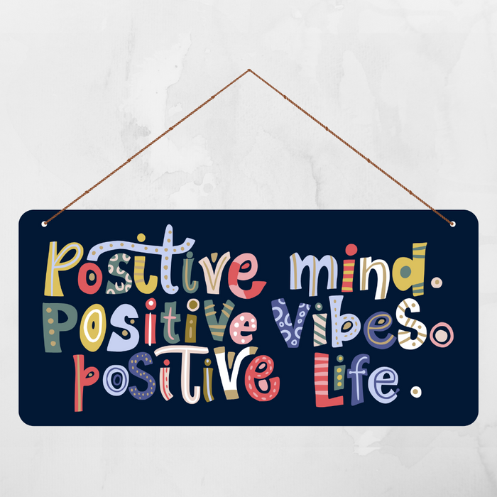 Positive mind-vibes-life wall hanging