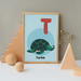 T for Turtle poster - Dudus Online