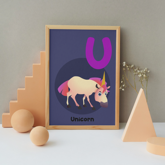 U for Unicorn poster - Dudus Online