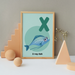 X for X-Ray fish poster - Dudus Online