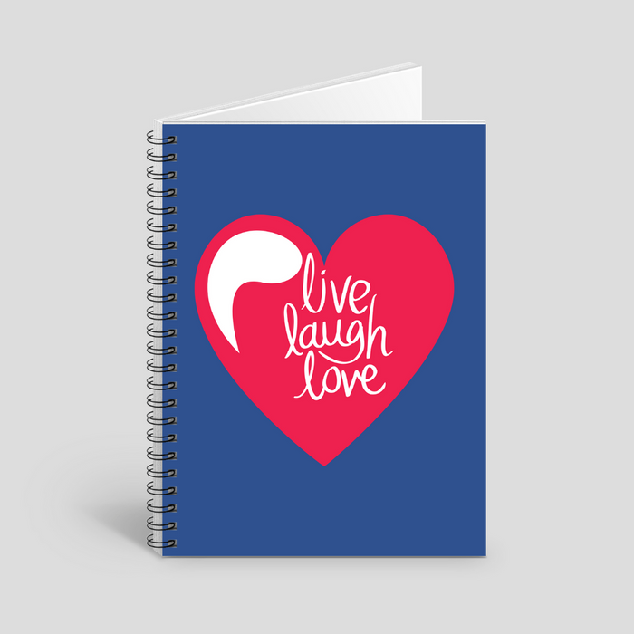 Live Laugh Love notebook