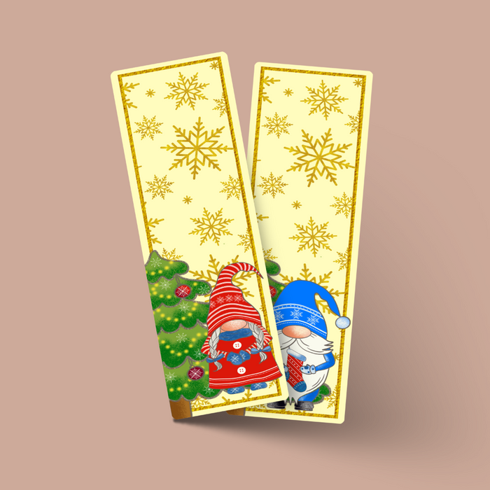 Golden Christmas theme bookmarks - Dudus Online