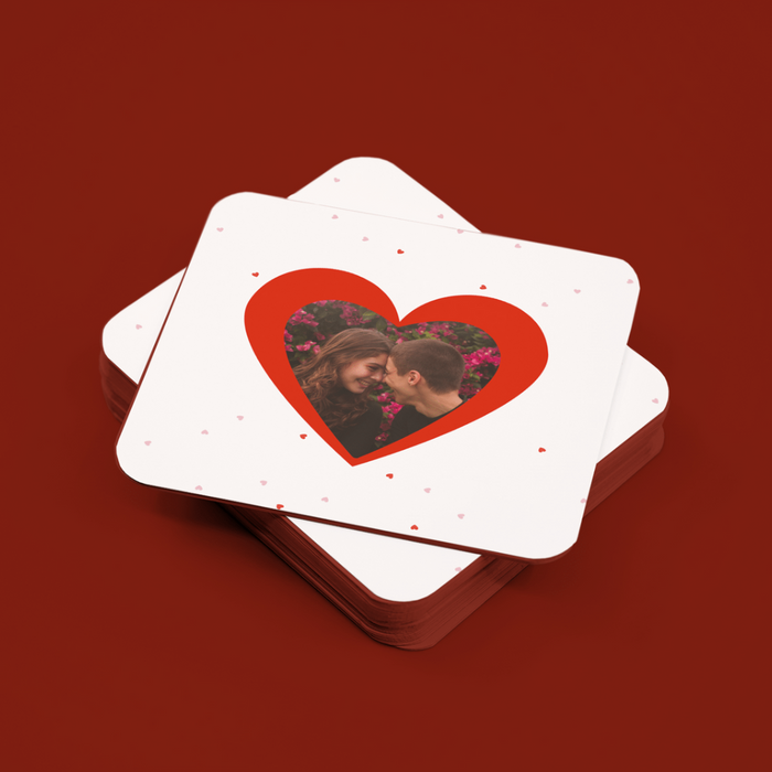 Valentine heart - Set of 4 coasters