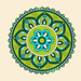 Green mandala pattern - Dudus Online