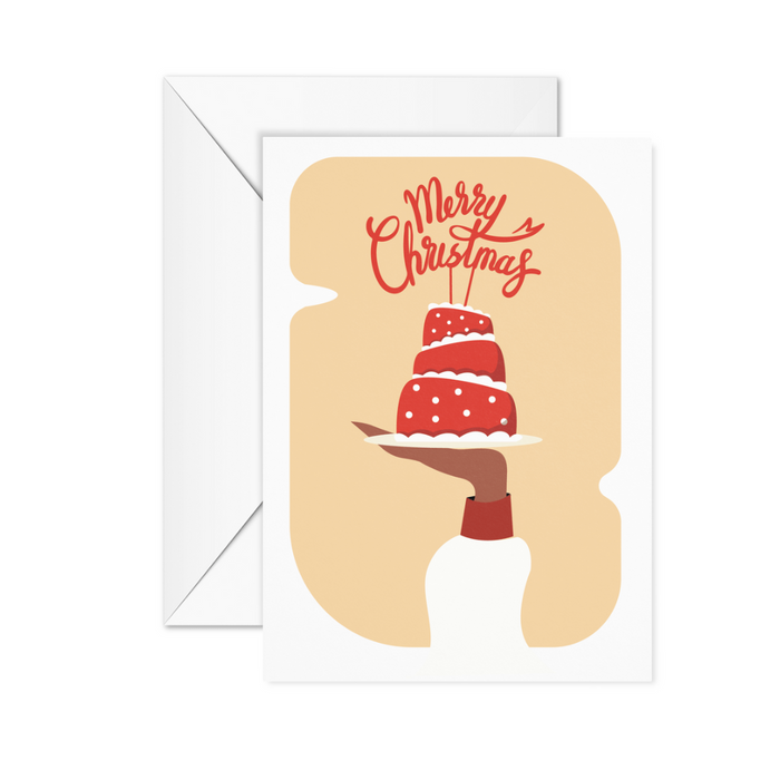 Celebrate with cake greeting card