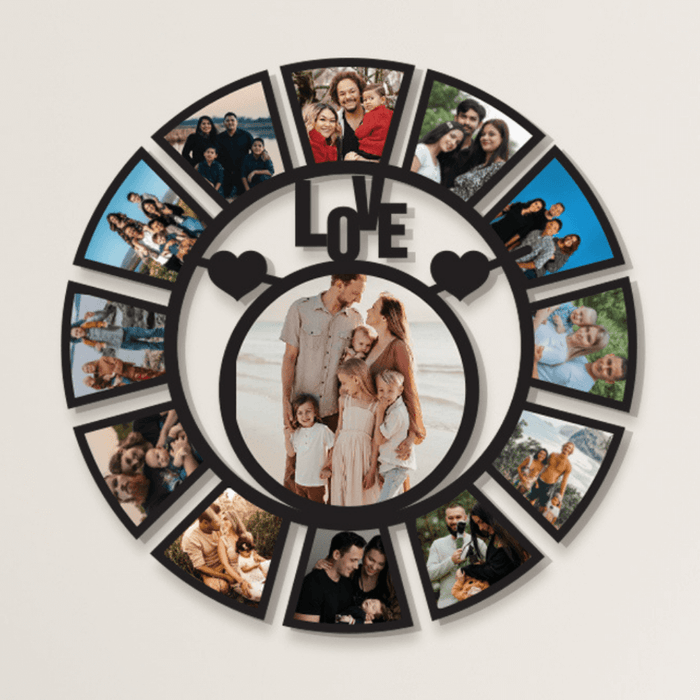 Circle of Love Photo Collage Frame