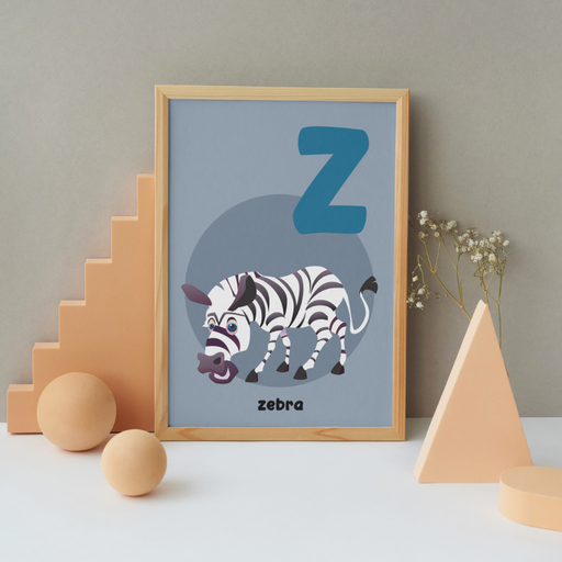Z for Zebra poster - Dudus Online