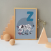 Z for Zebra poster - Dudus Online