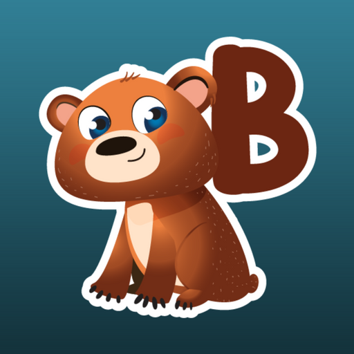 B for Bear stickers - Dudus Online