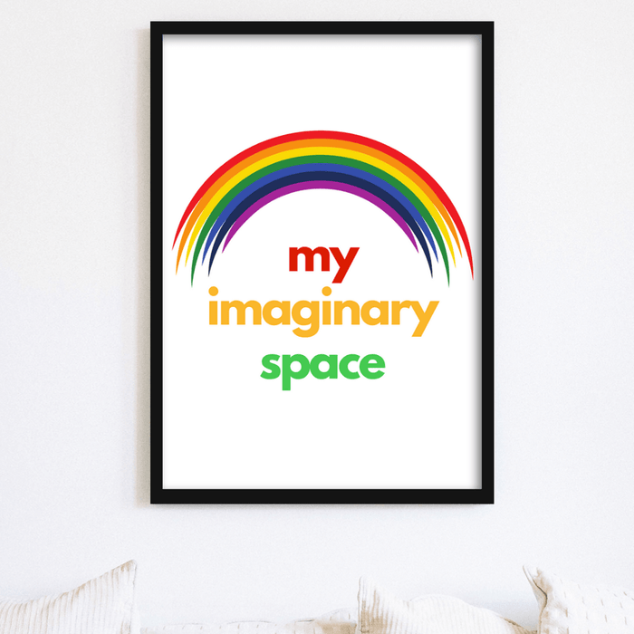 My imaginary space kids poster