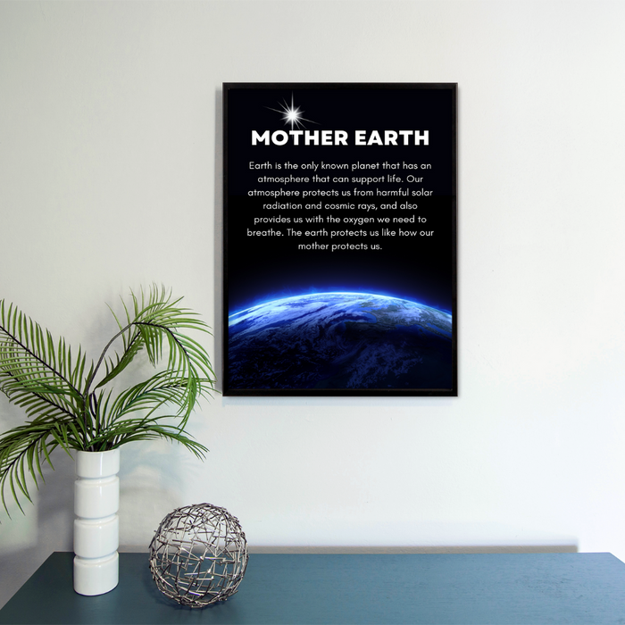 Mother earth art kids poster
