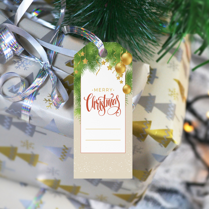 Merry christmas gift tag - Dudus Online