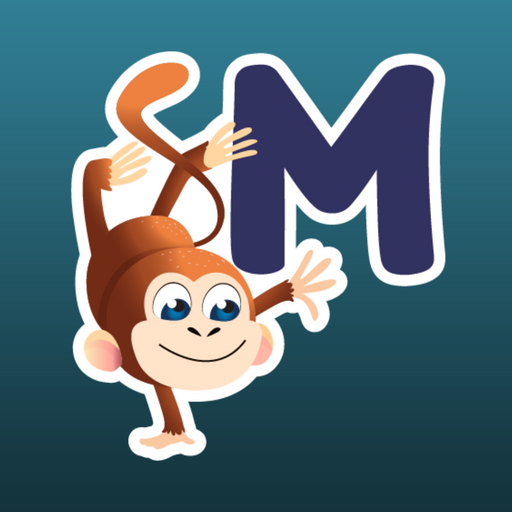 M for Monkey stickers - Dudus Online