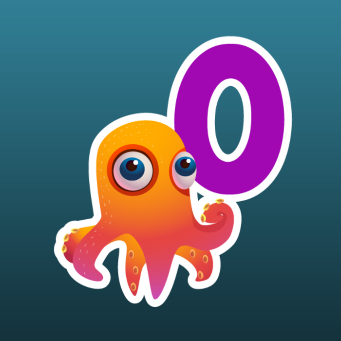 O for Octopus stickers - Dudus Online