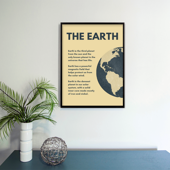 The earth art kids poster