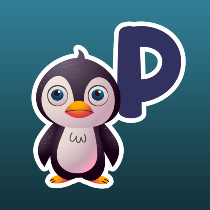P for Penguin stickers - Dudus Online