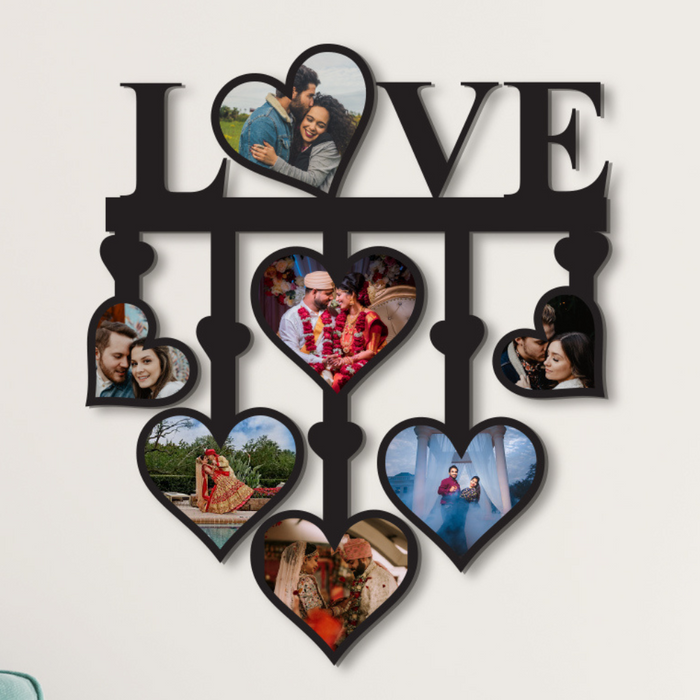 Love Lattice Heart Photo Frame
