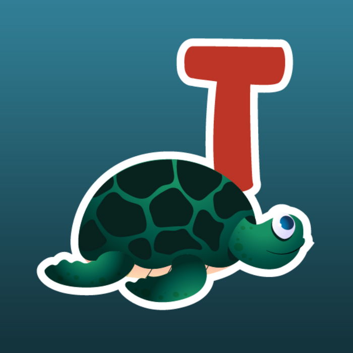 T for Turtle stickers - Dudus Online