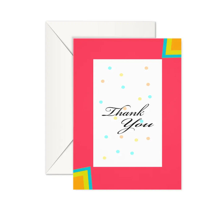 Abstract pattern thank you card - Dudus Online