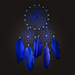 Dark blue 3 ring dreamcatcher - Dudus Online